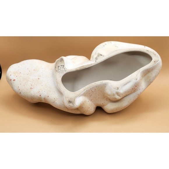 ELPA White Cat Ceramic Alcobaca Portugal Figurine Green Eyes - Picture 5 of 9